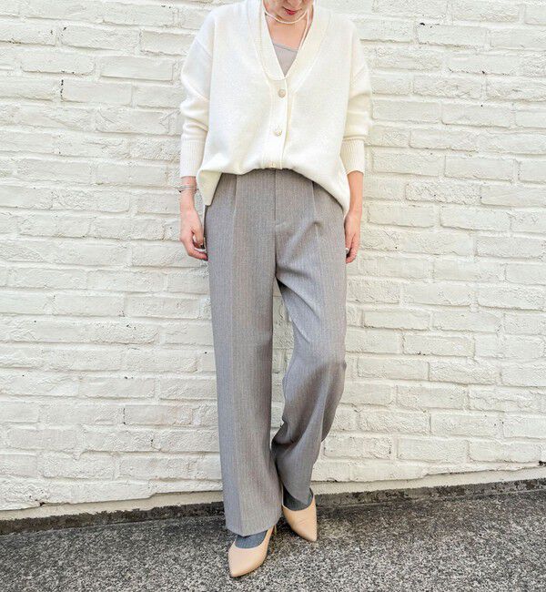 NOLLEY'S「ウォッシャブルウール調愛されセミワイドパンツ」|その他|