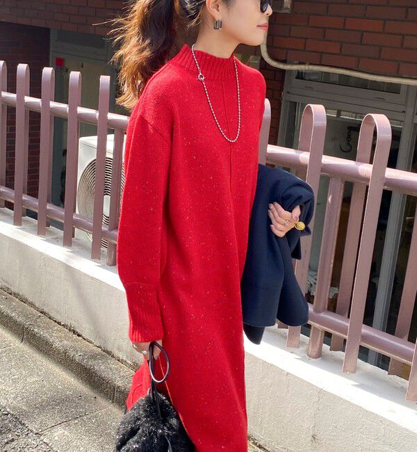 fredy emue「ネップMIXニットワンピース」|ワンピース|