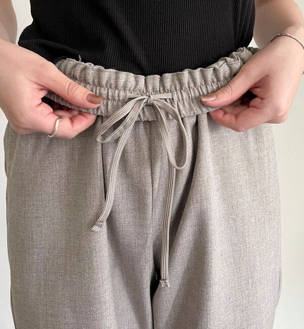 fredy emue「ウールライクスラブクロステーパードパンツ」|チノ|