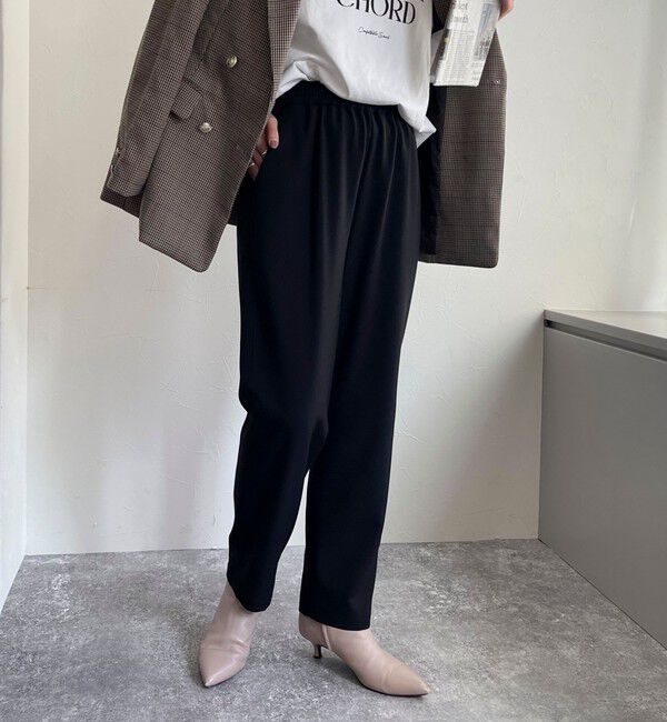 fredy emue「ウールライクスラブクロステーパードパンツ」|チノ|
