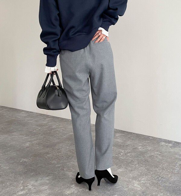 fredy emue「ウールライクスラブクロステーパードパンツ」|チノ|