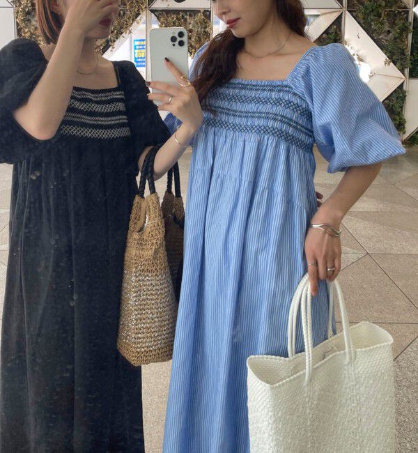 fredy emue「2WAYスモッキングワンピース」|ワンピース|