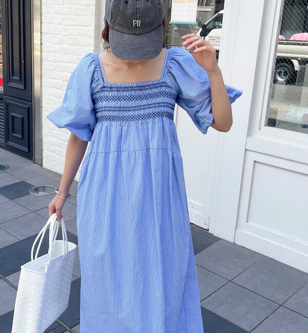 fredy emue「2WAYスモッキングワンピース」|ワンピース|