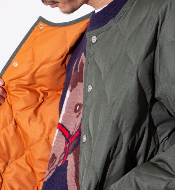 GLOSTER「【TAION/タイオン】GLOSTER別注 ミリタリーライナージャケット ノーカラーMA-1 M65」|ダウン|