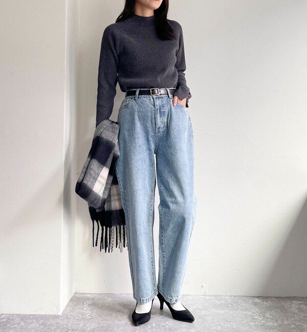 fredy emue「ストレートデニムパンツ」|デニム|サックスブルー