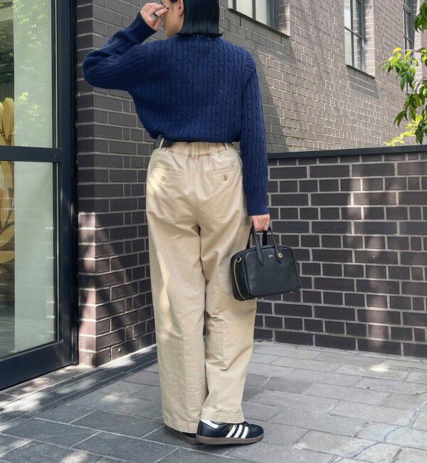 fredy emue「ウール混FR刺繍ケーブル柄ニットプルオーバー」|ニット・セーター|