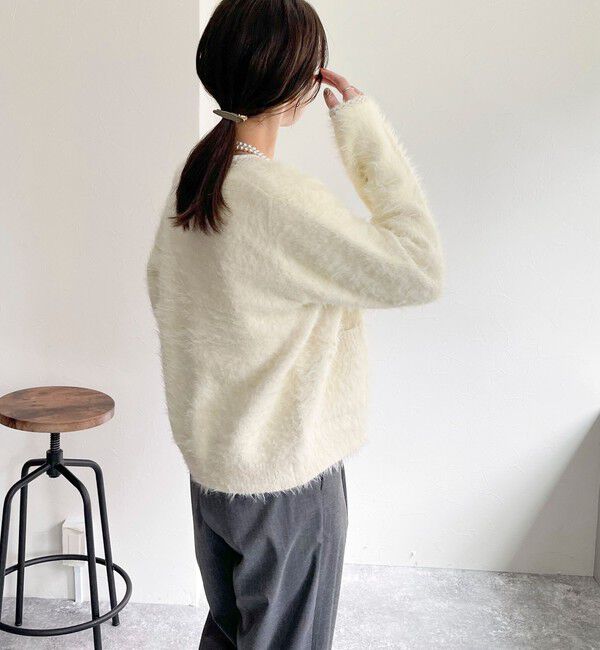 fredy emue「シャギーポケ付きジャケットカーディガン」|カーディガン|