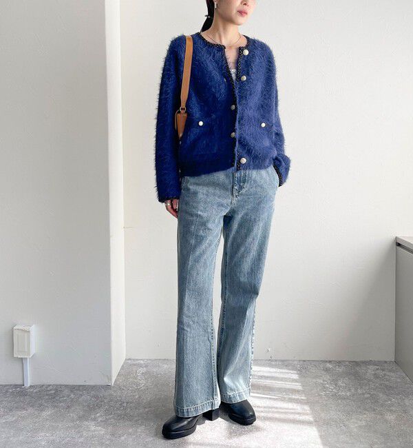 fredy emue「シャギーポケ付きジャケットカーディガン」|カーディガン|