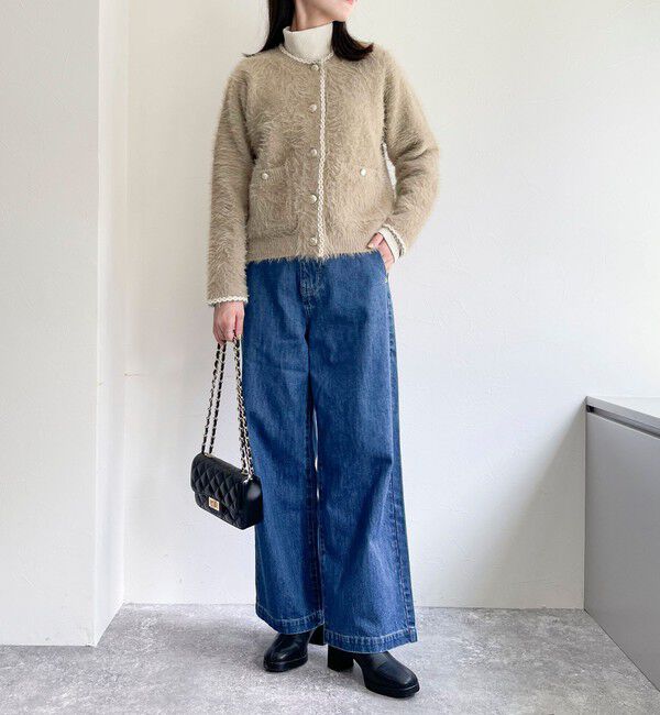 fredy emue「シャギーポケ付きジャケットカーディガン」|カーディガン|