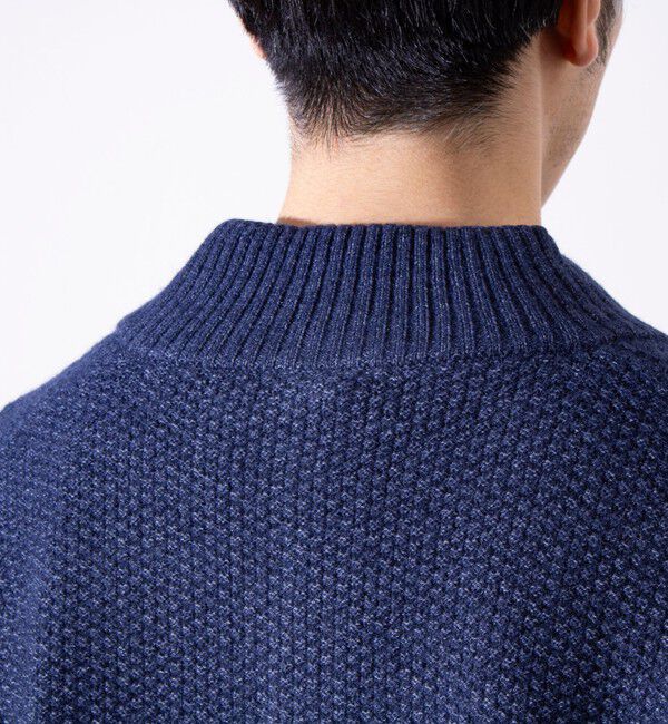 GLOSTER「【GLOSTER/グロスター】くるみボタン スタンドカラーカーディガン（無地/クレイジーパターン）」|ニット・セーター|