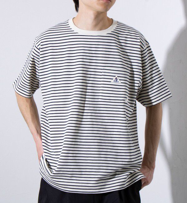 GLOSTER「【GEVACO/ゲバコ】コンパクトTシャツ ベーシッククルーネック ポケT （無地/ストライプ）」|Tシャツ・カットソー|