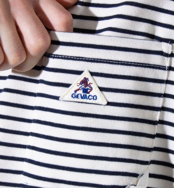 GLOSTER「【GEVACO/ゲバコ】コンパクトTシャツ ベーシッククルーネック ポケT （無地/ストライプ）」|Tシャツ・カットソー|