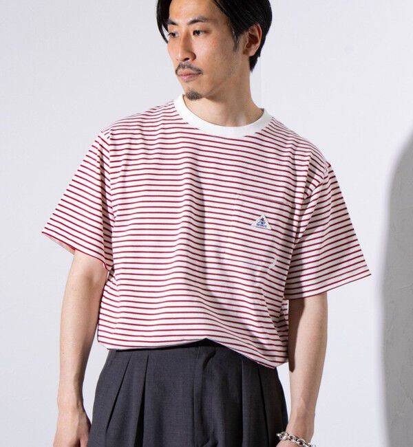 GLOSTER「【GEVACO/ゲバコ】コンパクトTシャツ ベーシッククルーネック ポケT （無地/ストライプ）」|Tシャツ・カットソー|