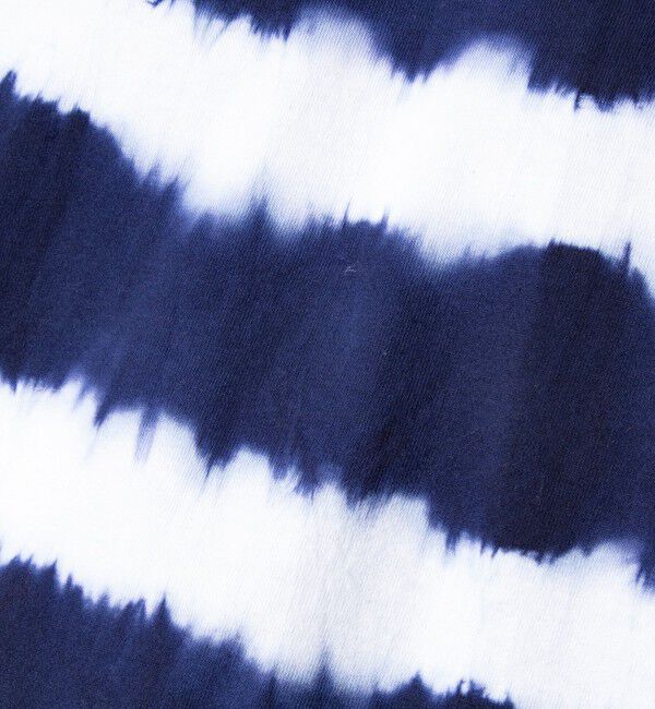 GLOSTER「【GLOSTER/グロスター】16/-綿天竺 タイダイ染め ボーダークルーネックTシャツ」|Tシャツ・カットソー|