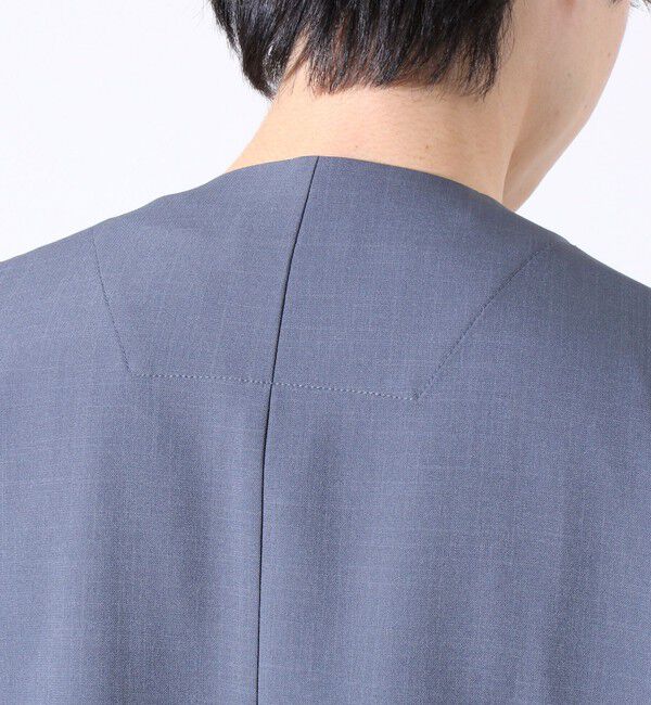 GLOSTER「【セットアップ着用可能】【GLOSTER/グロスター】ノーカラージャケット カーディガンジャケット」|ノーカラージャケット|