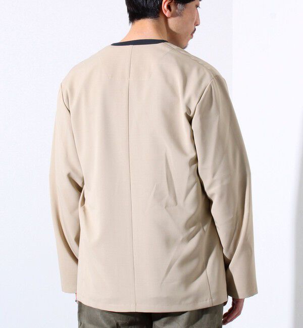 GLOSTER「【セットアップ着用可能】【GLOSTER/グロスター】ノーカラージャケット カーディガンジャケット」|ノーカラージャケット|