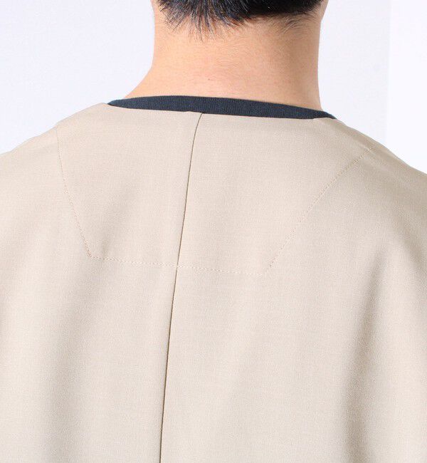 GLOSTER「【セットアップ着用可能】【GLOSTER/グロスター】ノーカラージャケット カーディガンジャケット」|ノーカラージャケット|