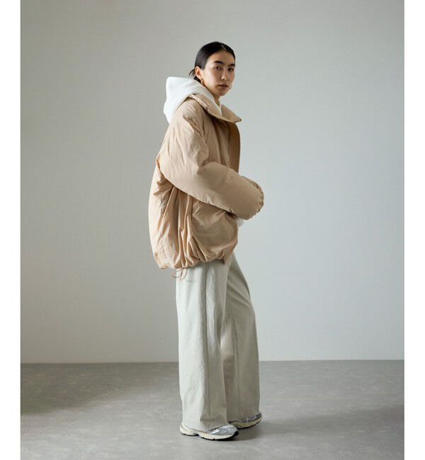 SALON adam et rope'「コットンライクスタイルアップパンツ」|スラックス|