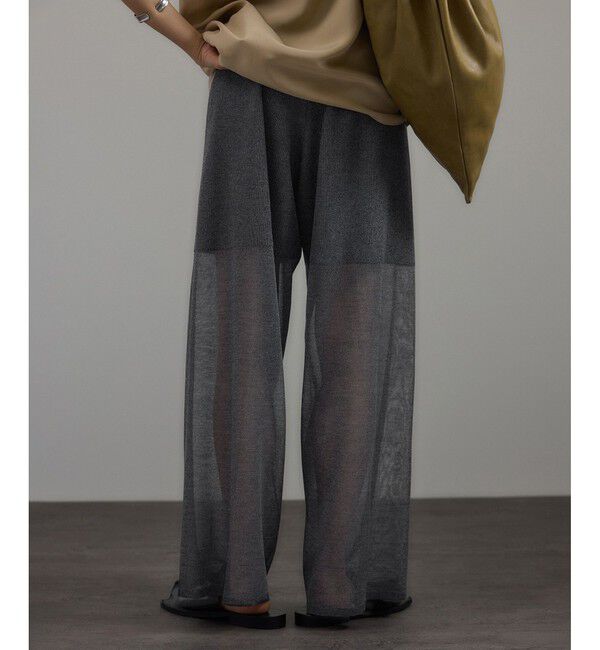 SALON adam et rope'「ブライトシアーイージーパンツ」|チノ|