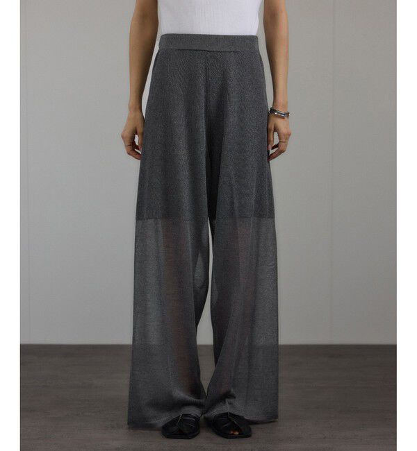 SALON adam et rope'「ブライトシアーイージーパンツ」|チノ|