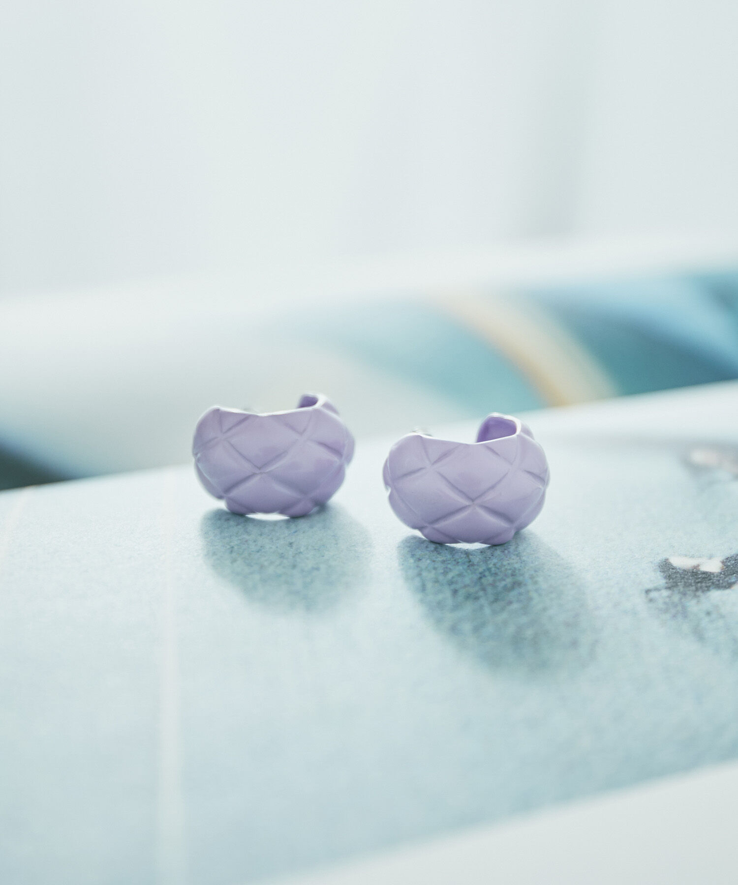 VIS「キルティングピアス」|ピアス|ラベンダー系(53)