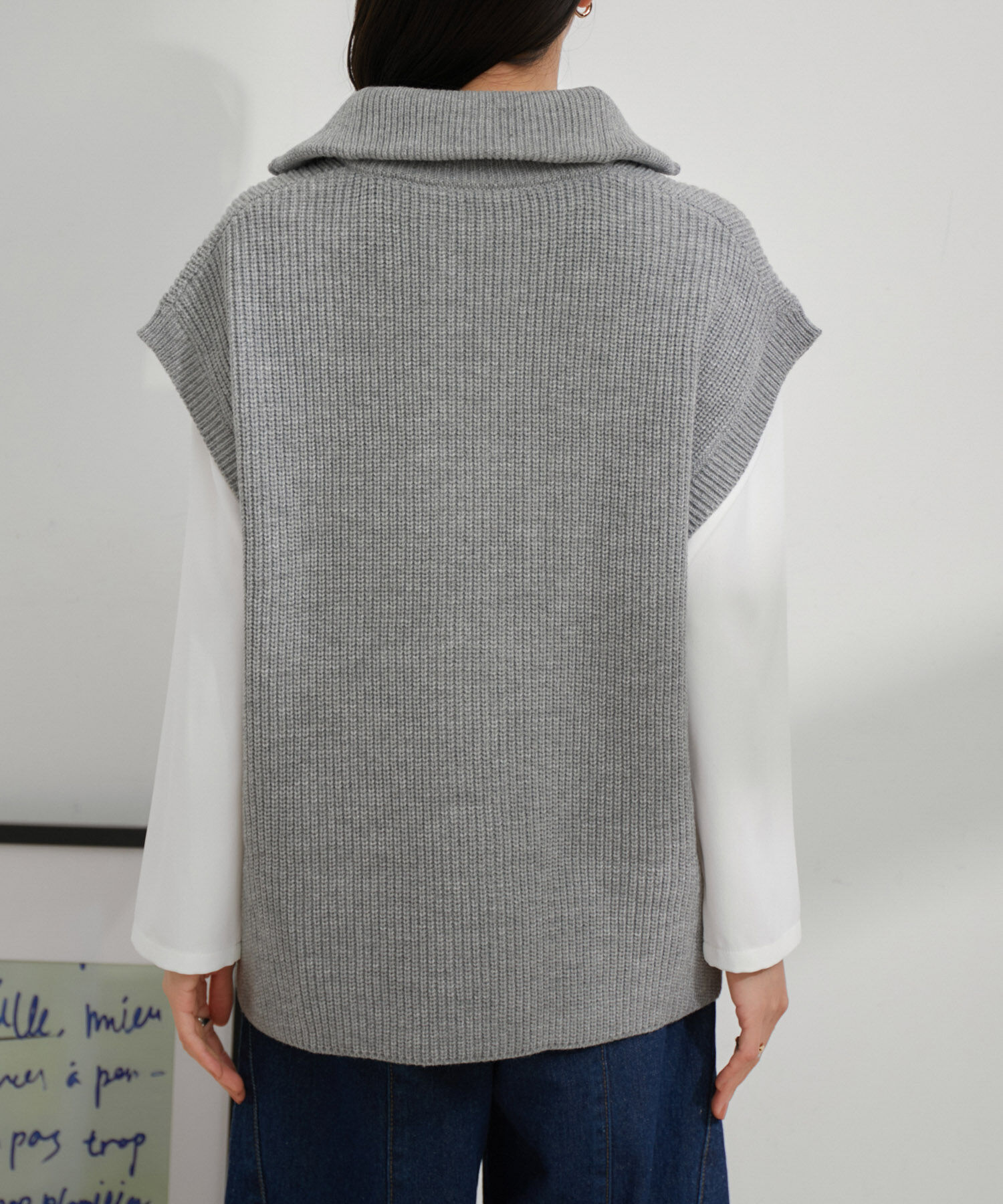 VIS「【EC/一部店舗限定】Wジップニットベスト」|ベスト・ジレ|