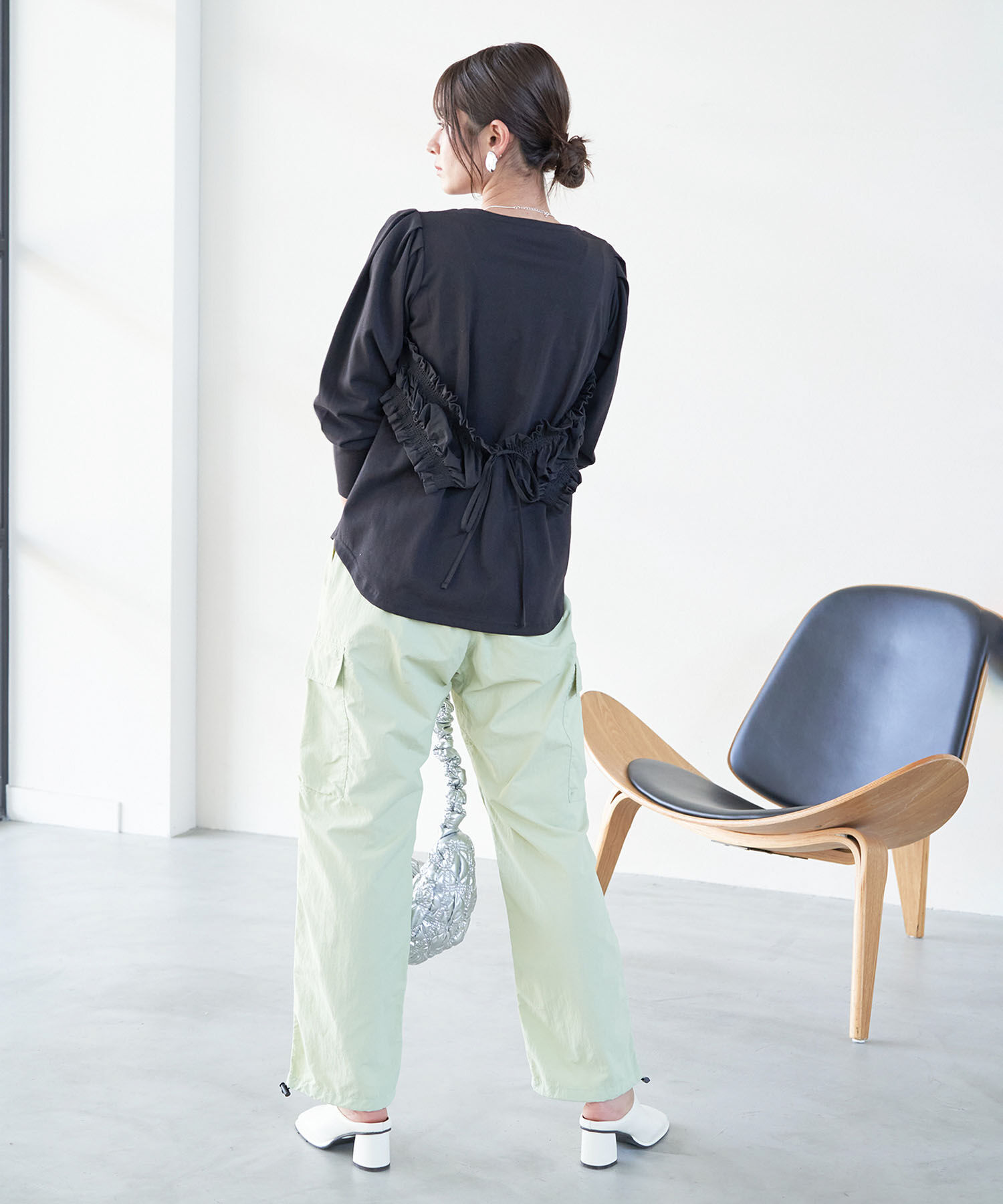 VIS「ビスチェドッキングデザインロングTシャツ」|Tシャツ・カットソー|