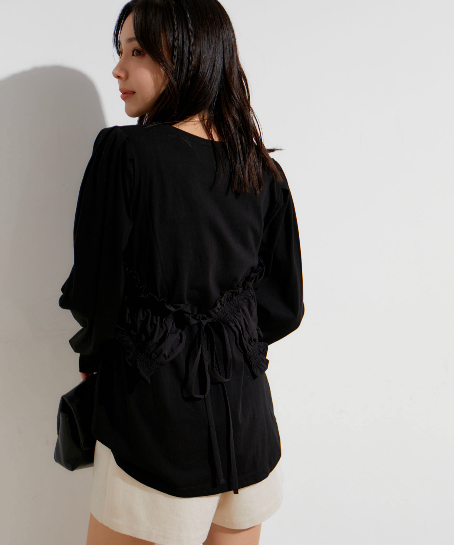 VIS「ビスチェドッキングデザインロングTシャツ」|Tシャツ・カットソー|