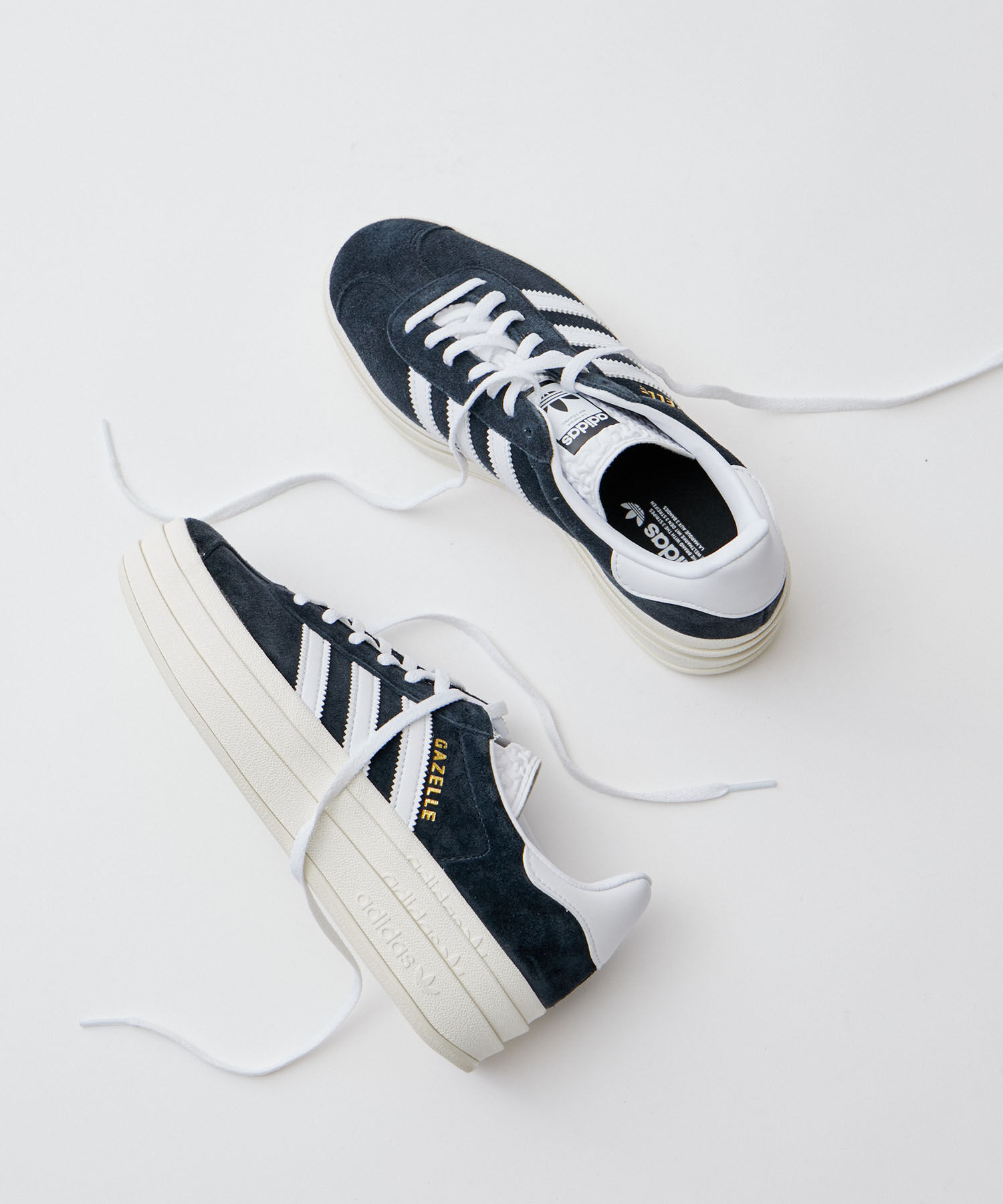 Juze「【adidas】GAZELLE BOLD W【WEB限定】」|スニーカー|ブラック系(02)