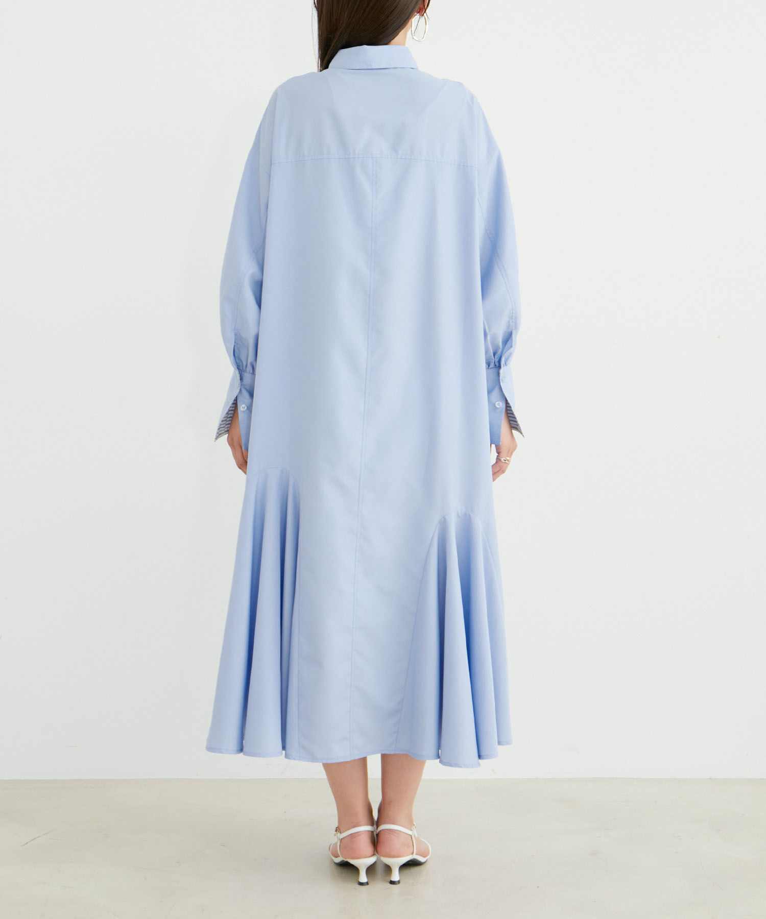 VIS「【洗える】美easyフレアシャツワンピース」|その他|