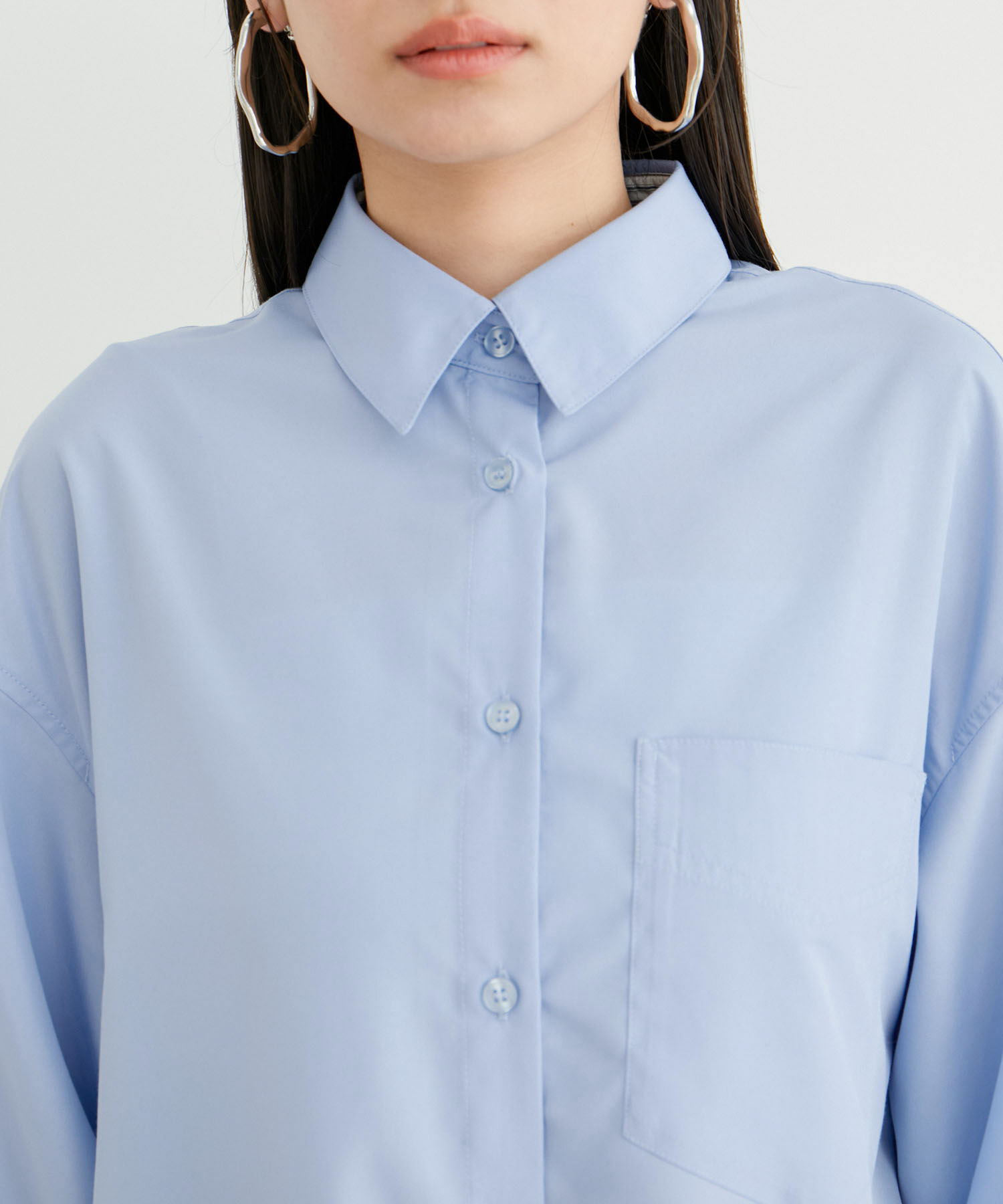 VIS「【洗える】美easyフレアシャツワンピース」|その他|