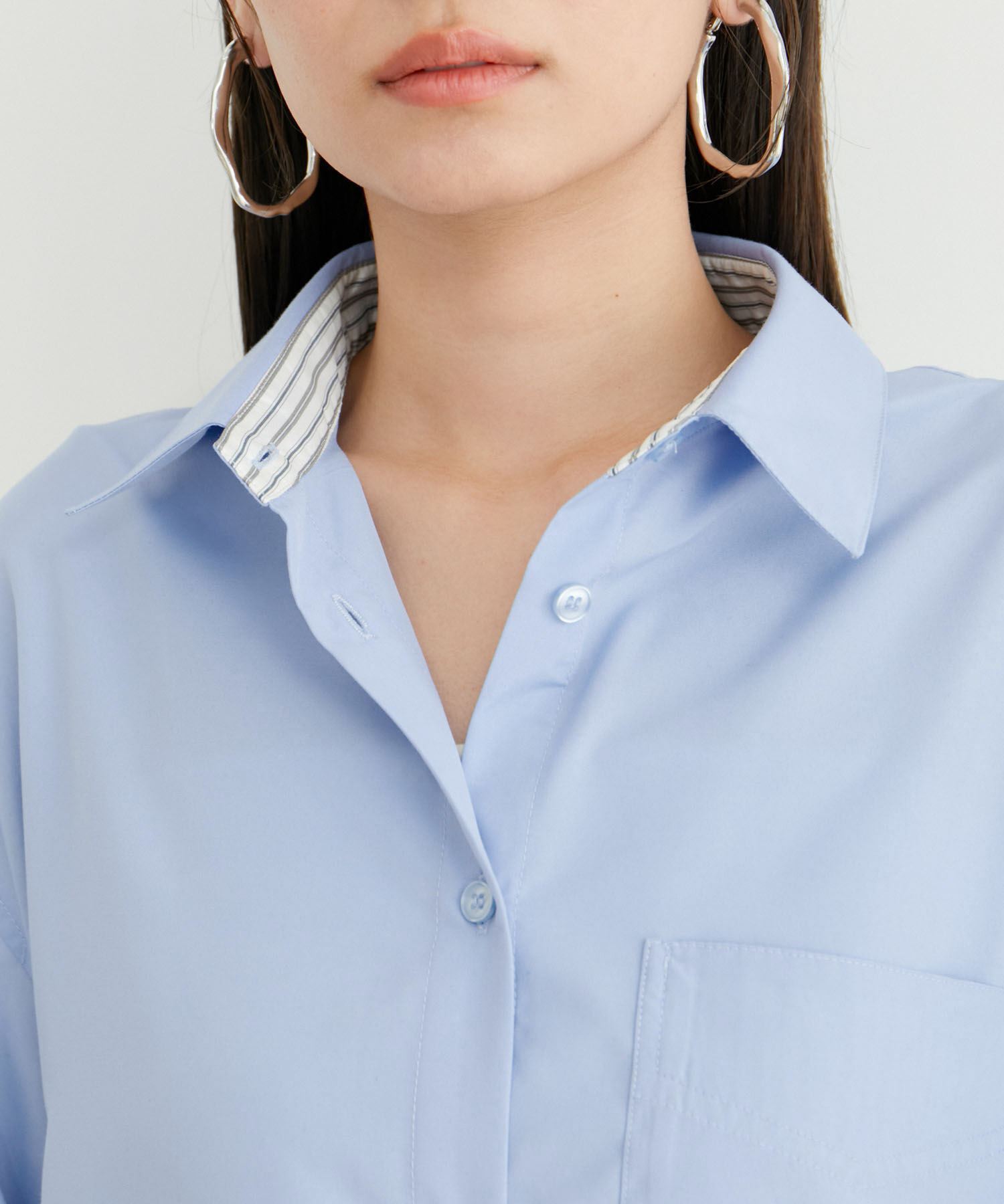 VIS「【洗える】美easyフレアシャツワンピース」|その他|