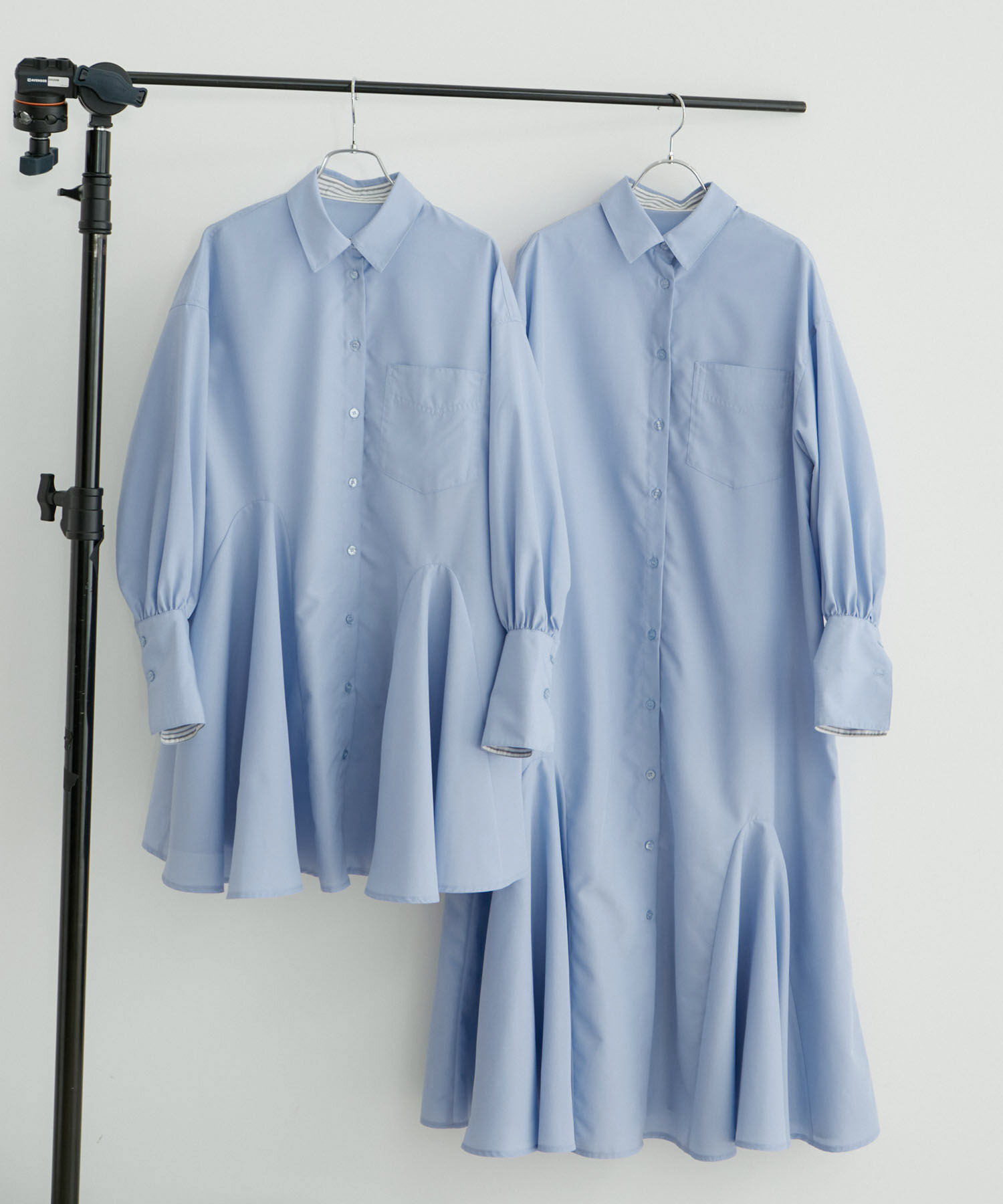 VIS「【洗える】美easyフレアシャツワンピース」|その他|