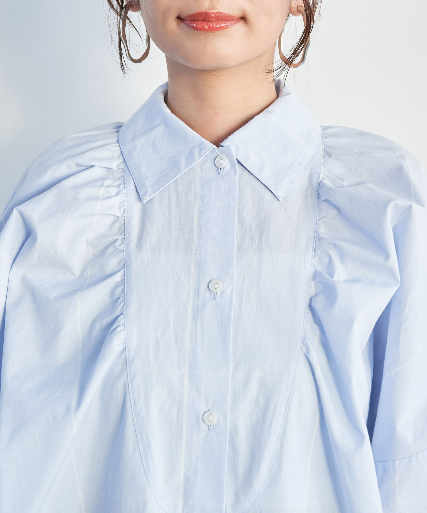 VIS「【洗える】モモンガビックシルエットシャツ」|シャツ・ブラウス|