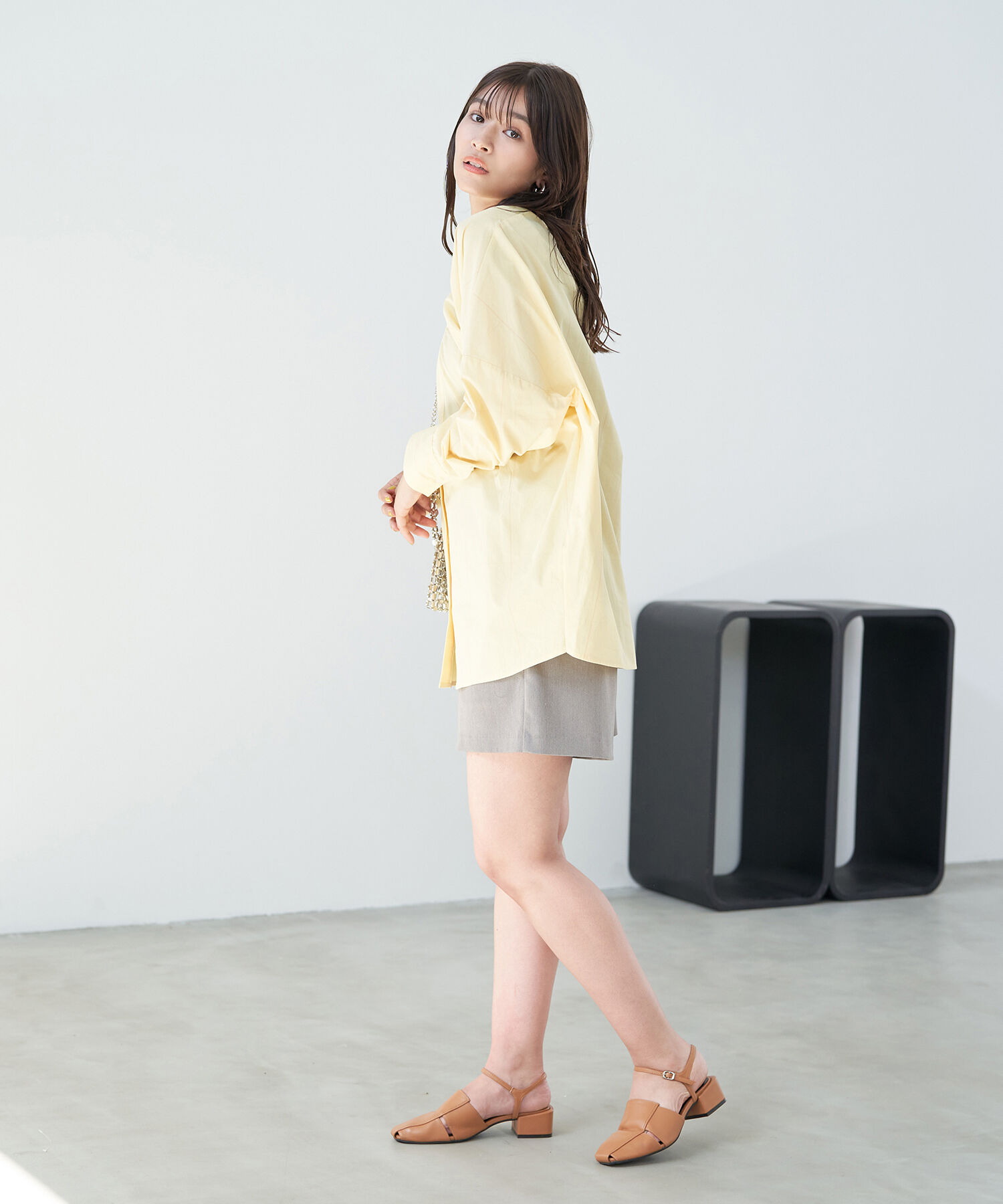 VIS「【洗える】モモンガビックシルエットシャツ」|シャツ・ブラウス|