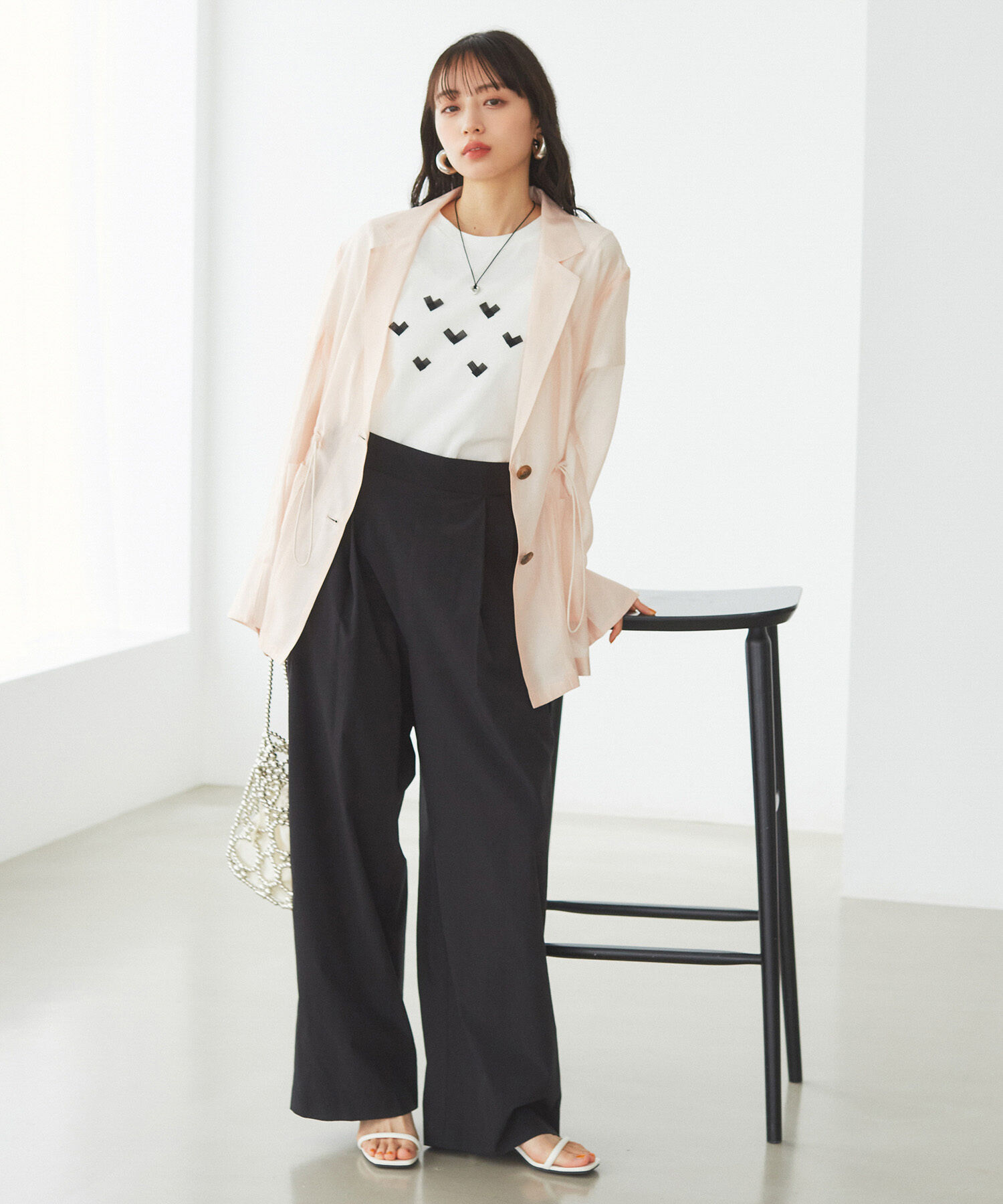 VIS「【洗える】タックギャザーパンツ」|その他|