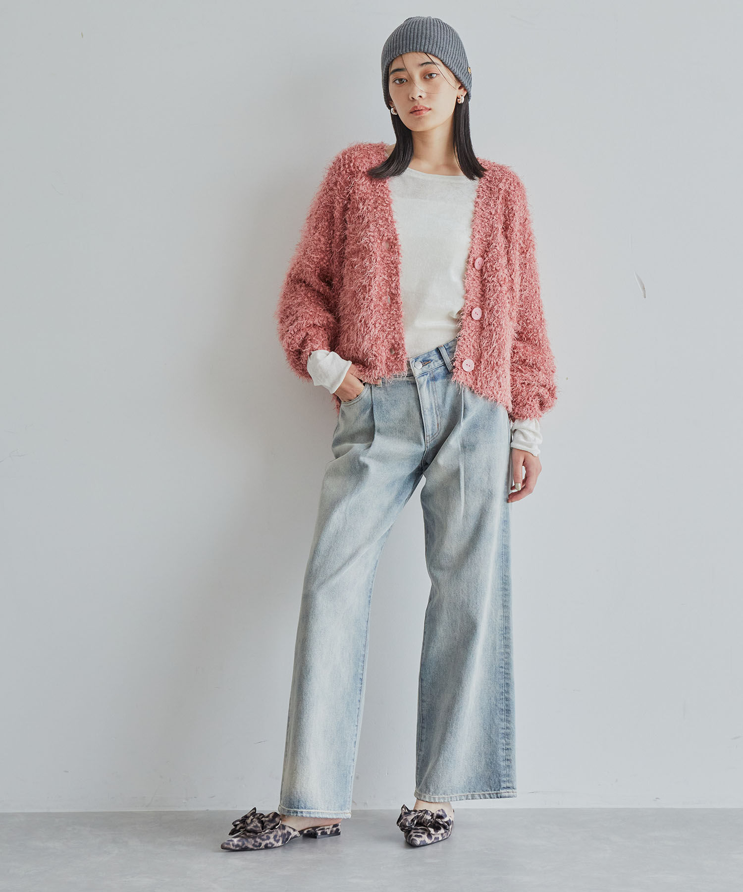 Juze「サテンリボンミュール」|サンダル|