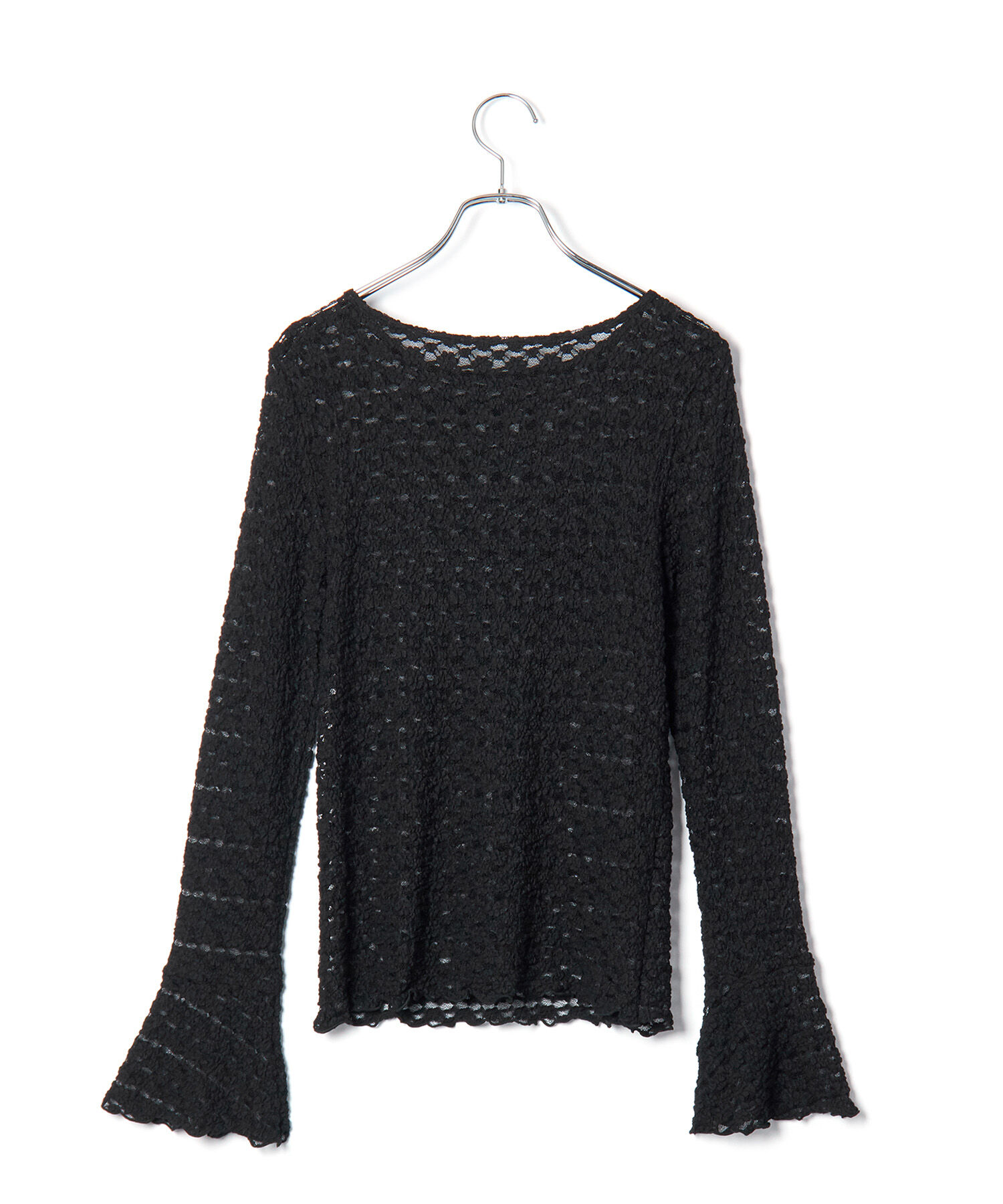 VIS「レースフレアースリーブトップス」|Tシャツ・カットソー|