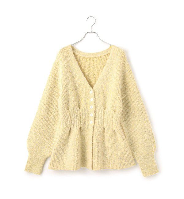 VIS「ミックスブークレペプラムカーディガン」|カーディガン|