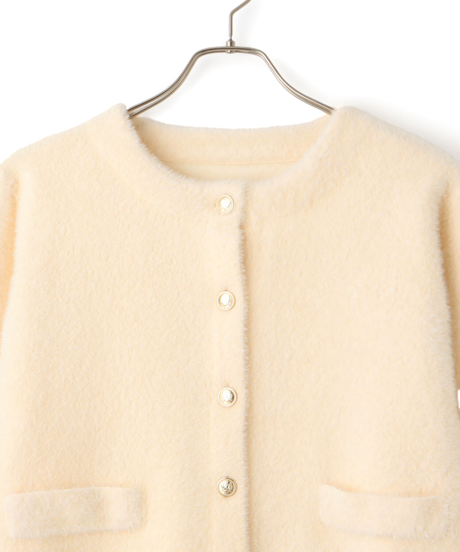 VIS「ラビットタッチメタルボタンカーディガン」|カーディガン|