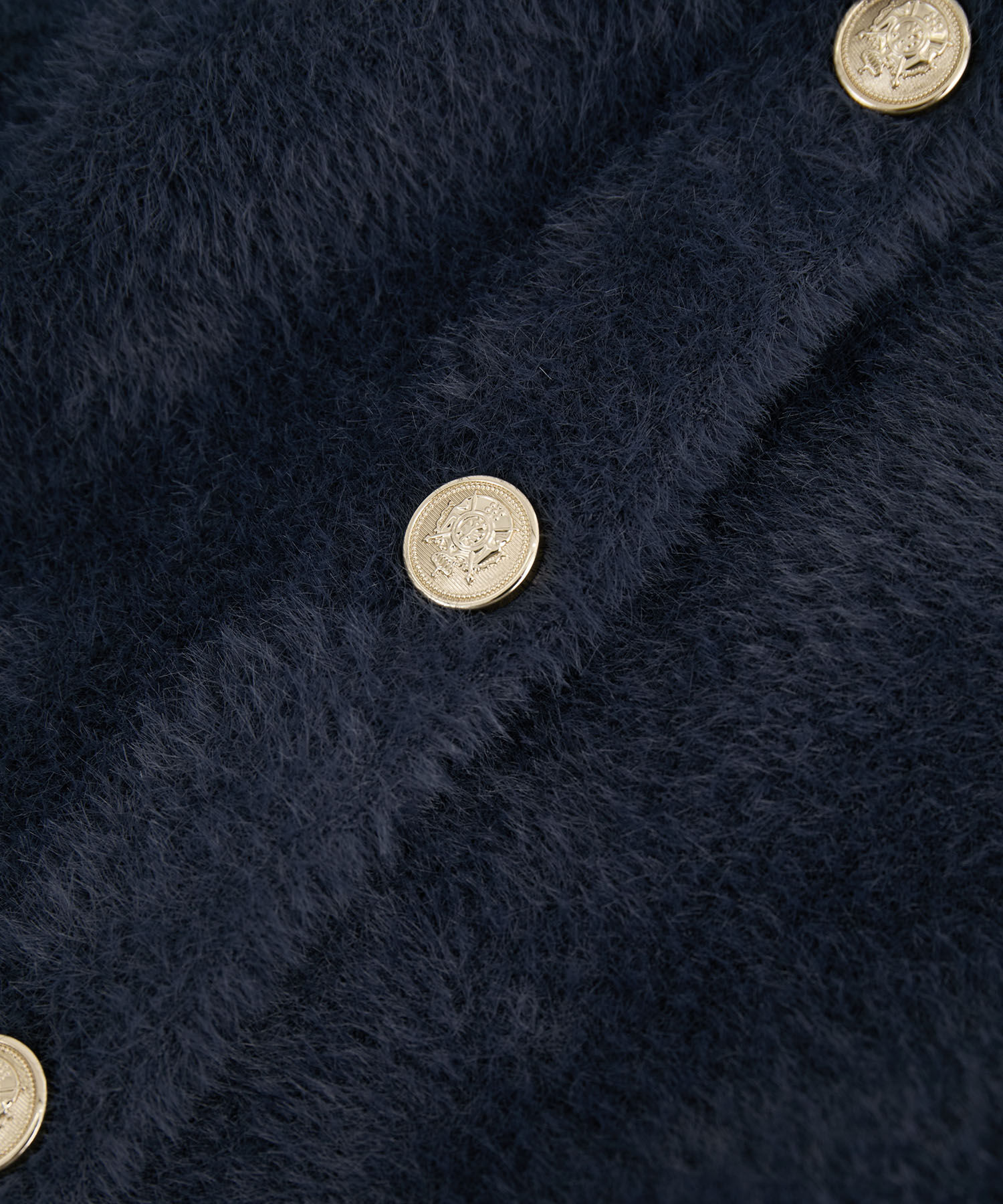 VIS「ラビットタッチメタルボタンカーディガン」|カーディガン|