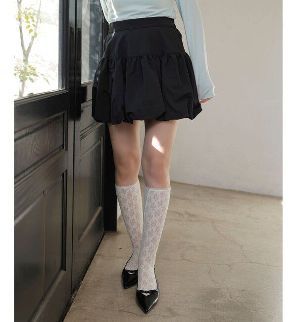 VIS「【洗える】バルーンミニスカート」|スカート|