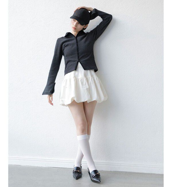 VIS「【洗える】バルーンミニスカート」|スカート|
