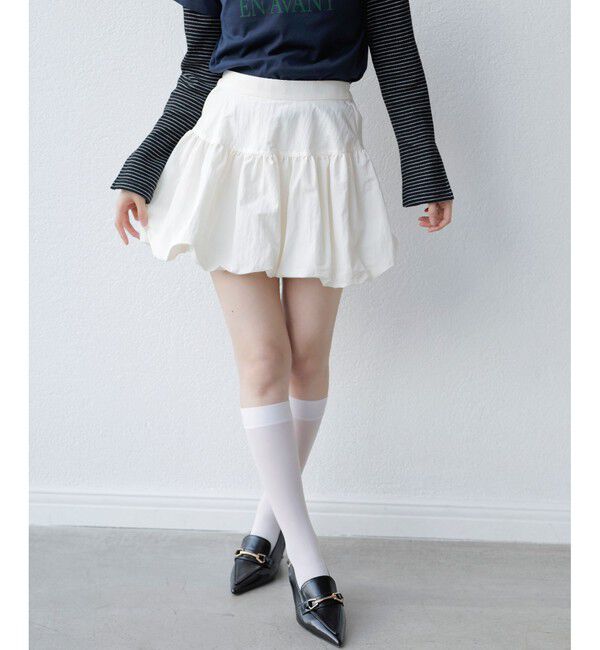 VIS「【洗える】バルーンミニスカート」|スカート|