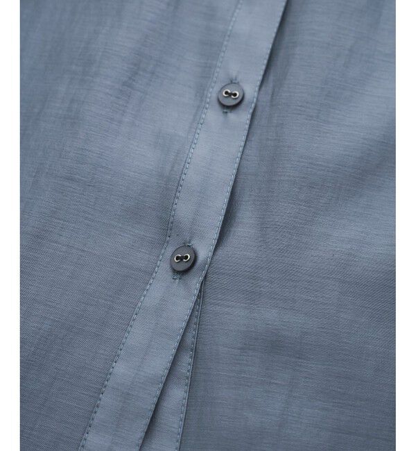 VIS「【洗える】アソートシアーシャツ(フラワー刺繍&無地）」|シャツ・ブラウス|