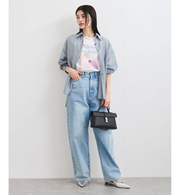 VIS「【洗える】アソートシアーシャツ(フラワー刺繍&無地）」|シャツ・ブラウス|