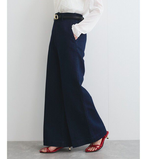 VIS「グリッターワイドデニムパンツ」|デニム|