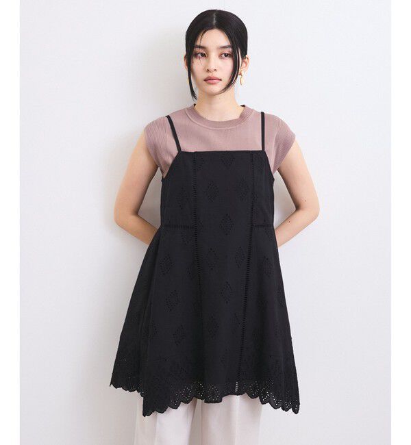 VIS「カットワークレースキャミミニワンピース」|ワンピース|