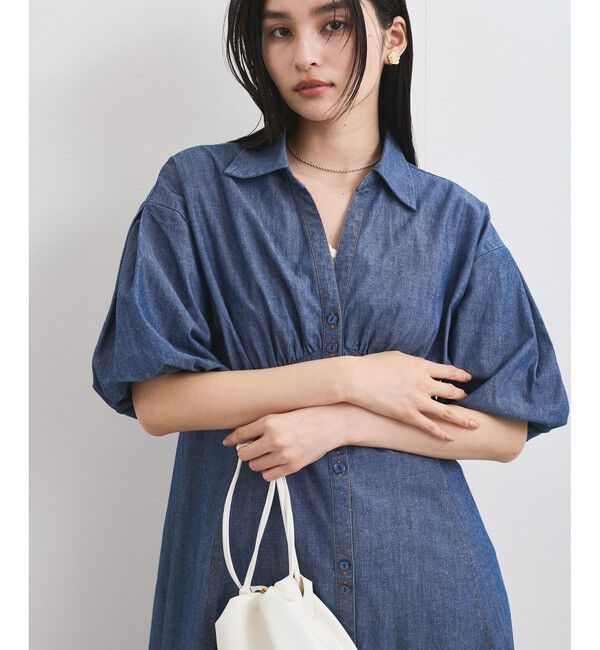 VIS「バルーンスリーブデニムワンピース」|ワンピース|