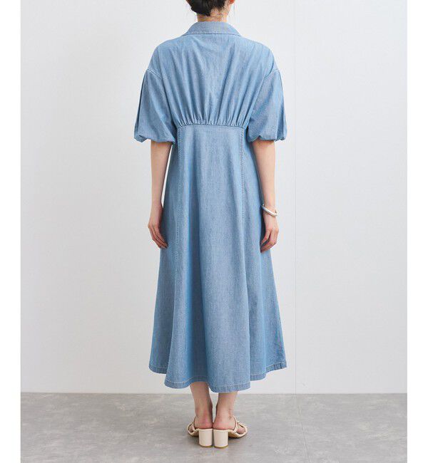 VIS「バルーンスリーブデニムワンピース」|ワンピース|